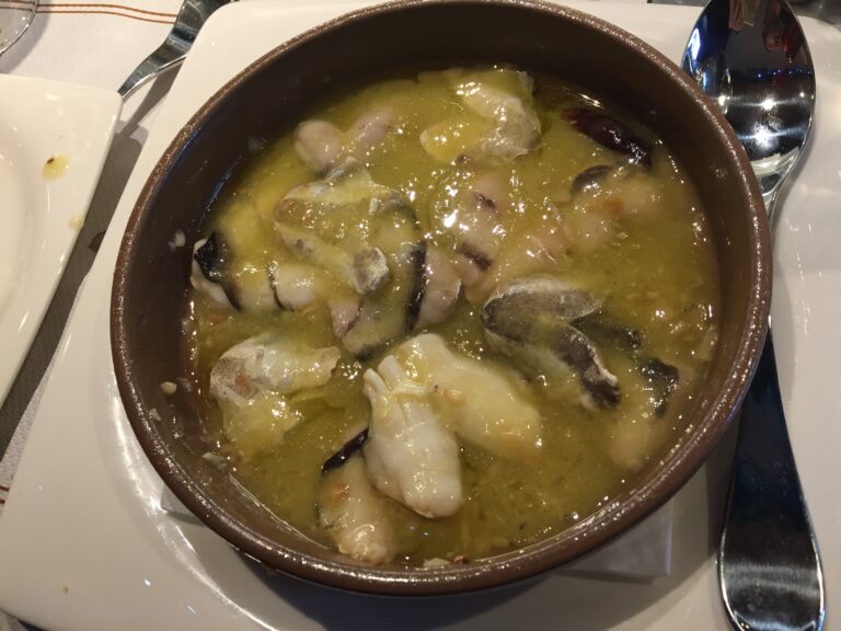 Kokotxas en salsa verde